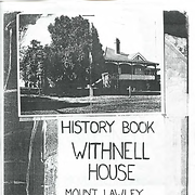 Withnell House History Book, cover